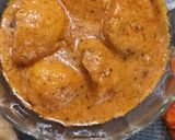 A picture of step 8 of Dum aloo.