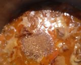 A picture of step 3 of Bhona Gosht.