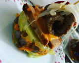 Foto del paso 5 de la receta: Timbales de patata y solomillo al chimi churry