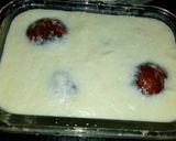 A picture of step 3 of Vanilla icecream with gulabjamun.