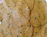 A picture of step 5 of Kothimbir aloo masala poori.