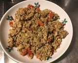 Une image de l'étape 15 de Chapon haché aux poivrons rouges et pesto.