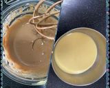 A picture of step 4 of Milo Marble Cake.