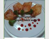 Foto langkah ke 4 dari resep Pangsit goreng isi tumis daging sayur.