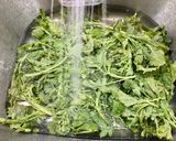 A picture of step 2 of Pasta with Broccoli Rabe and Italian Sausage.