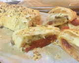 Foto del paso 14 de la receta: Hojaldre de portobello con mermelada de tomate casera, pavo y queso