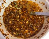 A picture of step 7 of Garlic Chilli Oil with Nuts.
