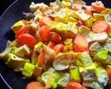 Foto langkah ke 7 dari resep Tumis tahu kuning,Wortel&Jamur Kancing tanpa minyak~diet friendly✨.