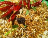 A picture of step 3 of Kerala chutney powder.