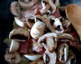 A picture of step 3 of My Garlic, Mustard, Pork & Mushroom with Pasta 😍.