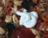 A picture of step 5 of Chicken macroni.