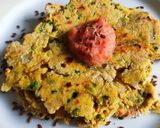 A picture of step 8 of Gluten-free onion and peas mini Paratha's.