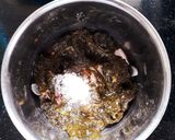 A picture of step 8 of Gongura Prawns.