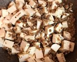 A picture of step 2 of XO Sauce Mapo Tofu with Ground Beef.