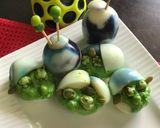 A picture of step 11 of Halloween Spooky Devilled Dino Eggs & Creepy Baby Yoda Eggs.