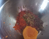 Foto del paso 2 de la receta: Muffins de zanahoria y calabaza. Apta bebés