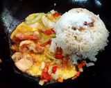 รูปขั้นตอนการทำที่ 5 ของ ข้าวผัดกุ้ง