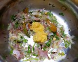 A picture of step 3 of Black chickpea pulao in pressure cooker.