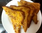 A picture of step 5 of My Eggy Bread with a little Grated Cheese, Quick and Easy too 😘.