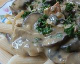 Une image de l'étape 7 de 🌿Champignons et tofu fumé façon sauce Stroganoff.