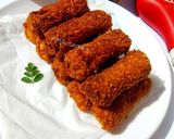 A picture of step 8 of Chicken rolls....
