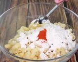 A picture of step 2 of Macaroni recipe.