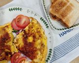 Gambar langkah 4 resipi 👩‍🍳Roti Toast & Omelette Kentang.