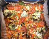 Foto del paso 7 de la receta: Pizza vegetal con base de coliflor en Airfryer Cosori