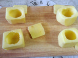 Tortilla de patata cubica