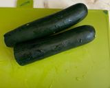 A picture of step 3 of Baked  Zucchini / Courgette Fries / Chips  #paleo #vegetarian #quick #healthy.