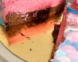 Une image de l'étape 5 de Gâteau nuage chocolat framboises.
