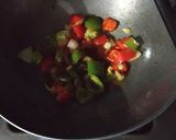A picture of step 4 of Murmura Pakoda Chilli.