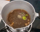 A picture of step 1 of Ginger Tulsi and Tea masala tea chai.