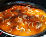 Foto del paso 15 de la receta Paella mixta de conejo y marisco en barbacoa