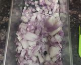 A picture of step 2 of Paneer bhujia (home made paneer).
