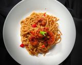 Foto langkah ke 6 dari resep Spagetti Aglio Olio (Versi Pedas).