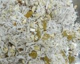 A picture of step 3 of Dryfruit modak.