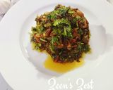 A picture of step 4 of Roshun Er Bhorta/Garlic Bharta.