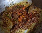 A picture of step 2 of Kattha and Meetha kaddu ki sabji.