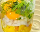A picture of step 1 of Sesame eggs sandwich.