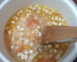 Foto langkah ke 3 dari resep BUBUR TIM CHEESY SALMON || Menu Lengkap 4 bintang ⭐⭐⭐⭐ 7 Month.