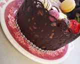 Pas rețetă Tort blat umed crema de caramel și mascarpone cu ciocolata albă 7 fotografie