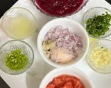 A picture of step 1 of Dragon Fruit Salsa.