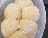 A picture of step 3 of Eggless bread rolls.
