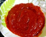 A picture of step 2 of Schezwan chutney dosa.