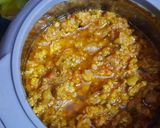 A picture of step 3 of Chicken qeema.