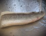 A picture of step 1 of Hake Biryani.