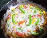 A picture of step 4 of Maggi pizza.