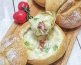 Foto langkah ke 8 dari resep Baguette Mangkok dengan Sup kentang.