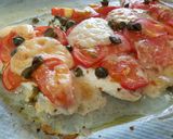 A picture of step 7 of Grilled turbot with Italian-inspired topping.